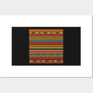 Aztec Berber hybrid pattern Posters and Art